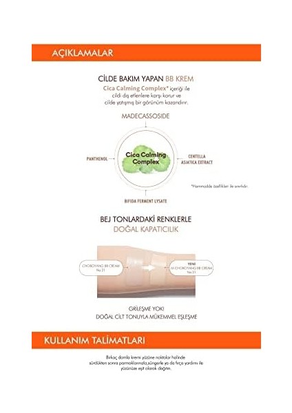 Mıssha Yoğun Kapatıcı Bitkisel Içerikli Bb Krem 50ML Cho Bo Yang Bb Cream SPF30/PA++ (No.21) modelleri