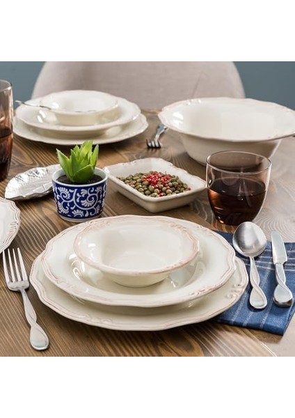 Concept Ekru 6 Li Pasta Tabağı Seti 20 cm Ekru fiyatları