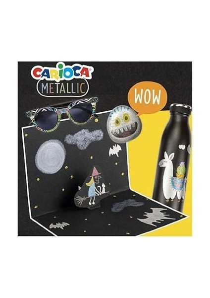 KO026 Metalik Tempera Suluboya Süper Yıkanabilir 6X25 ml 6 Renk Karışık indirimleri