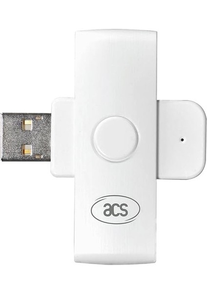 ACR39U-N1 Pocketmate Iı, USB Çip Kart Okuyucu, Akıllı Kart Okuyucu, Küçük Katlanabilir (Beyaz) indirimleri