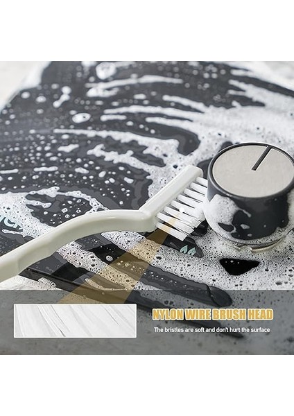Home 3lü Tel Fırça Aspiratör,ocak,banyo,musluk,duşakabin,lavabo,fırın Için Temizlik Fırça Seti Derz Araları,yağ ve Pas Temizliği fırsatları