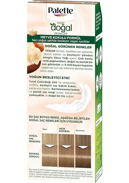Kalıcı Doğal Renkler 8-0 Bal Köpüğü Saç Boyası, Tek Ebat fiyatları