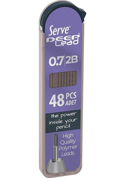 Deep Versatil Kalem, Silgi ve Kalem Ucu 0,7mm 3'lü Set - Lavanta fırsatları