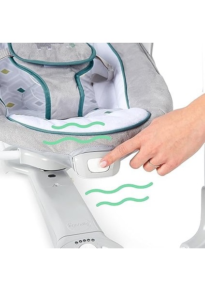 Convertme 2'si 1 Arada Kompakt Taşınabilir Bebek Salıncağı ve Bebek Koltuğu, Pille Çalışan Titreşimler, Otomatik Sallanma, Doğa Sesleri - Nash fiyatları