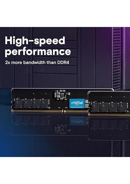 Ram 32GB Kit (2X16GB) Ddr5 5600MHZ (Veya 5200MHZ Veya 4800MHZ) Masaüstü Bellek CT2K16G56C46U5 fiyatları