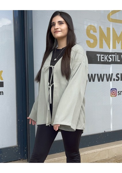 Fiyonklu Keten Tunik