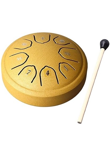 Dil Davul 4.5 Inç 8 Ton C Tuşu Karbon Çelik Mini Dil Davul Yetişkin Çocuklar Için Başlangıç (Gold) fiyatları