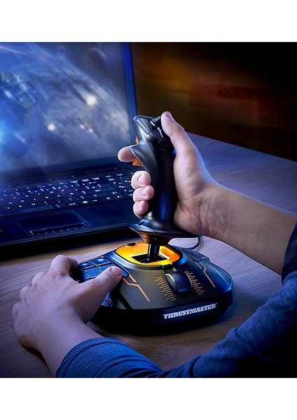 T16000M Fcs - Pc Için H.e.a.r.t Halleffect Accurate Teknolojisi ile Çift Elle Kullanılabilen Uçuş Kontrol Sistemi fırsatları