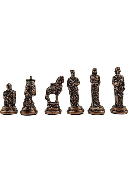 Orta Boy Metal Truva-Sparta Satranç Takımı Antik ve Mermer Desenli Sandıklı Mdf Tahtası (36X36X6 Cm.) indirimleri