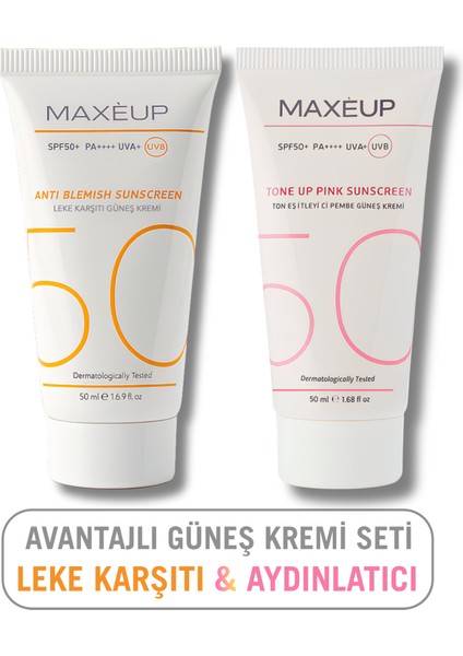 Leke Karşıtı & Ton Eşitleyici Güneş Kremi SPF 50+ PA++++ | Yüksek UV Koruma, Vegan, Tüm Cilt Tipleri | 50 ML |