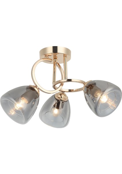 Mastar 3'lü Altın Plafonyer 3XE27