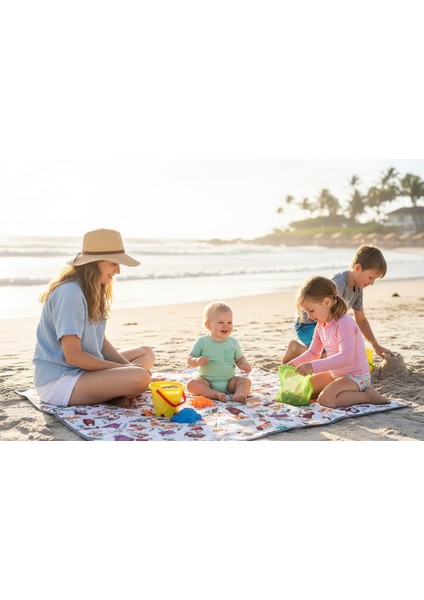 Zoo, 145 x 300 cm Su Geçirmez, Yer/masa Örtüsü, Çok Amaçlı