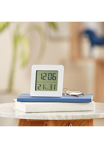 Smile Dijital Saatli Nem Ölçer Termometre, Gri fiyatları