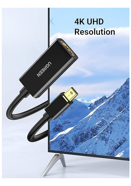 4K Mini Displayport HDMI Çevirici Adaptör, Siyah indirimleri