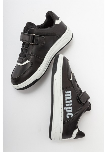 Erkek Çocuk Siyah Hakiki Deri Anatomik Günlük Ayakkabı