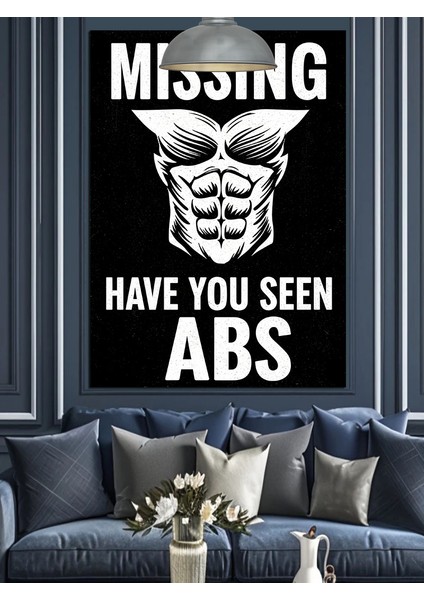 Karın Kaslarını Gören Var Mı Mizahı Dekoratif Kanvas - Mdf Ahşap Tablo modelleri