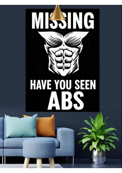 Karın Kaslarını Gören Var Mı Mizahı Dekoratif Kanvas - Mdf Ahşap Tablo indirimleri