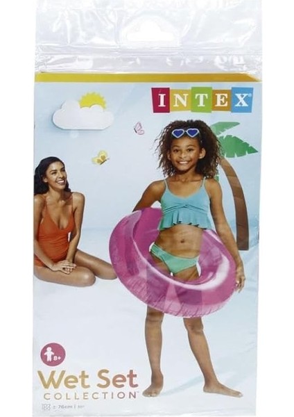 59260 Şeffaf Renkli Simit 76 Cm, Su Sporları, Plaj Malzemesi, Şişme Ürün, Yüzme Aksesuarı, Kamp, Dalış, Güvenlik fırsatları