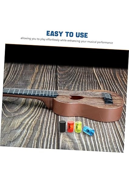 Yenilikçi 4 Adet Müzik Aksesuarları Ukulele Parmak Çalkalayıcılar Kum Çanları Gitar Banjo Için 4 Parlak Renk Siyah Kırmızı Yeşil modelleri