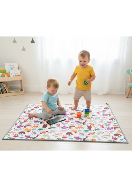 Zoo, 145X180CM Yemek, Beslenme, Ek Gıdaya Geçişte, Sıvı Geçirmeyen, Yıkanabilir, Ekstra Geniş Örtü modelleri