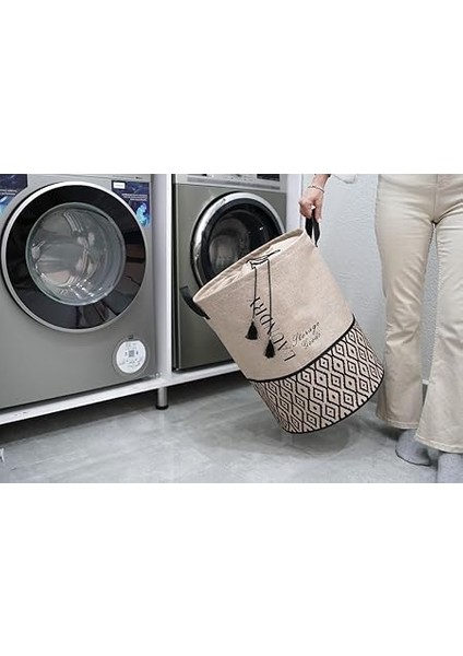 Yuvarlak Torbalı Düzenleyici Kirli Çamaşır Oyuncak Sepeti Organizer indirimleri