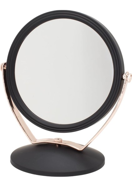 Efe Mark Süet Pvc Serisi 3x Büyüteçli Çift Taraflı Ayarlanabilir Eğimli Masa Üstü Makyaj Aynası 18X18 cm Yuvarlak