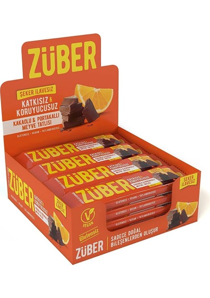 Züber Kakaolu ve Portakallı Meyve Tatlısı (12 x 40 Gr) fiyatları