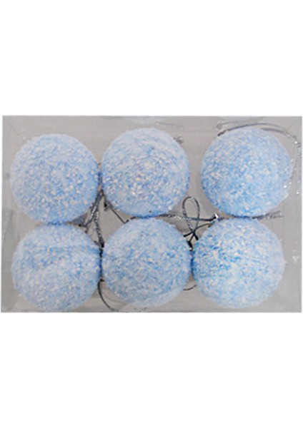 4 cm Ağaç Süsleme Topları 6lı -Mavi- fiyatları
