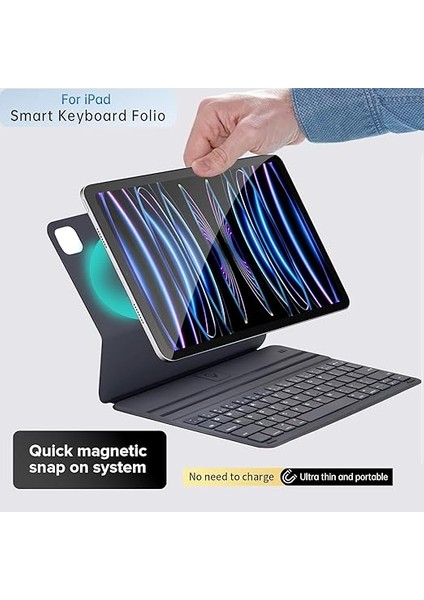 12.9"3.4.5.6.nesil M1.m2 2022.2021/ iPad Air 13 (M2, 2024/M3,2025) ile Uyumlu Magic Keybord Folio Klavyeli Kılıfı modelleri