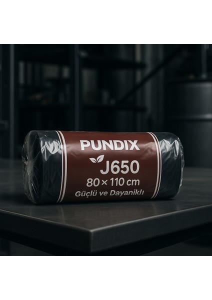 Pundıx J650 Endüstriyel Jumbo Boy Çöp Poşeti – 80X110 cm – 1 Koli (10 Rulo / 100 Adet) Dayanıklı, Sızdırmaz ve Geniş Hacimli Çöp Torbası modelleri
