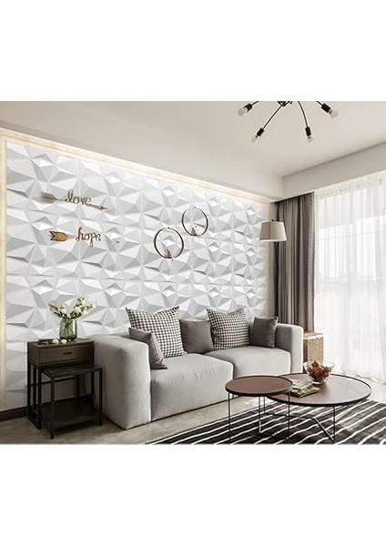 Paket 3D Duvar Panelleri Duvar Karoları 3D Elmas Pvc Duvar Kağıdı Oyun Odası, Oturma Odası, Çamaşır Odası, Mutfak Için 30 x 30 cm fırsatları