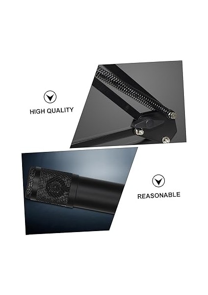 1 Takım Mikrofon Mikrafon Microphone Ses Yoğunlaştırıcı USB C Karaoke Alüminyum Alaşım Black fırsatları