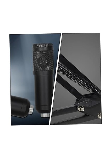 1 Takım Mikrofon Mikrafon Microphone Ses Yoğunlaştırıcı USB C Karaoke Alüminyum Alaşım Black indirimleri