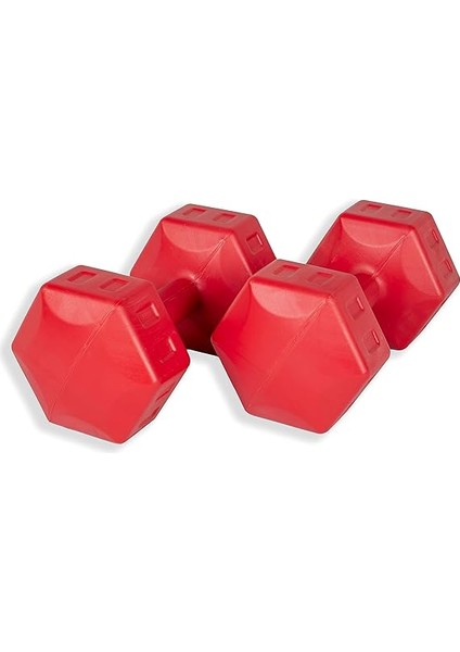 5 kg Kırmızı Dambıl Seti 5 kg x 2 Toplam 10 kg Ağırlık Sabit Kullanım İçin fiyatları