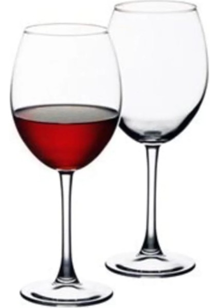 Şarap Kadehi Seti - Lüks Uzun Saplı Cam Şarap Kadehi 500 ml