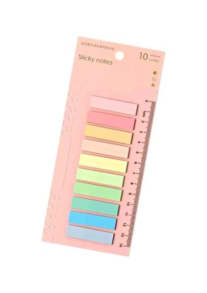 Post It 10 Renkli 200 Yaprak Yapışkan Not Kağıtları Sticky Etiket Not Defteri Kitap Ayracı (Vanilya Tam) modelleri