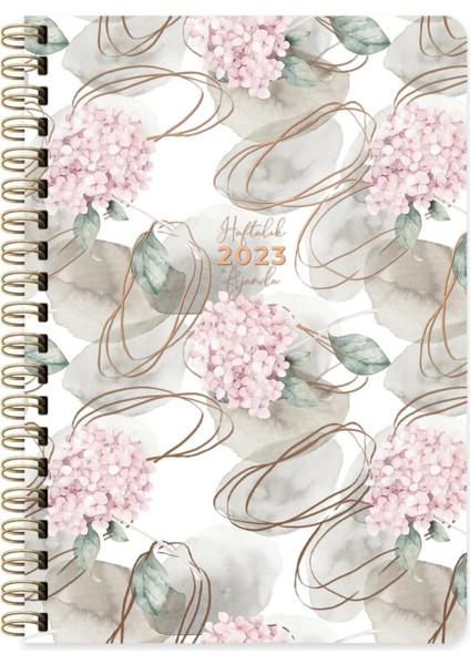 2023 A5 Sert Kapak Haftalık Ajanda