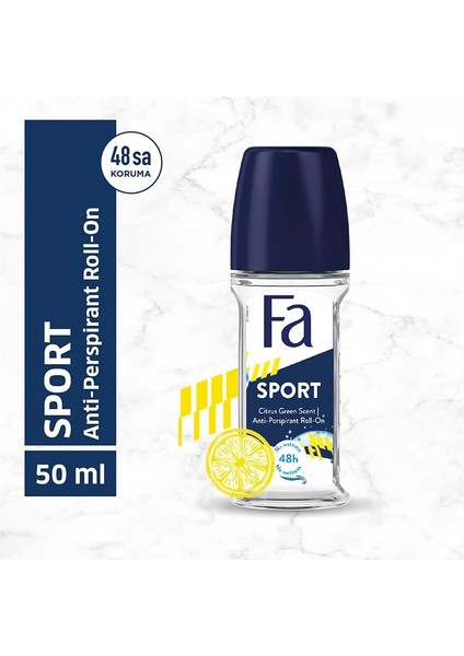 Fa Sport Erkek Roll-On 50 ml Turunçgil Aromalı 1 Adet