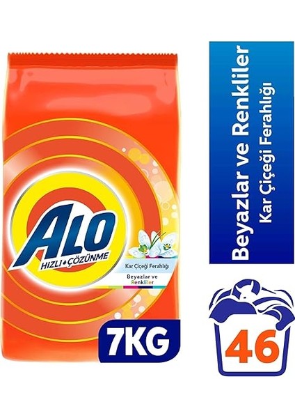 7 kg Kar Çiçeği Ferahlğı Beyazlar ve Renkliler Hızlı Çözülme Toz Deterjan fiyatları