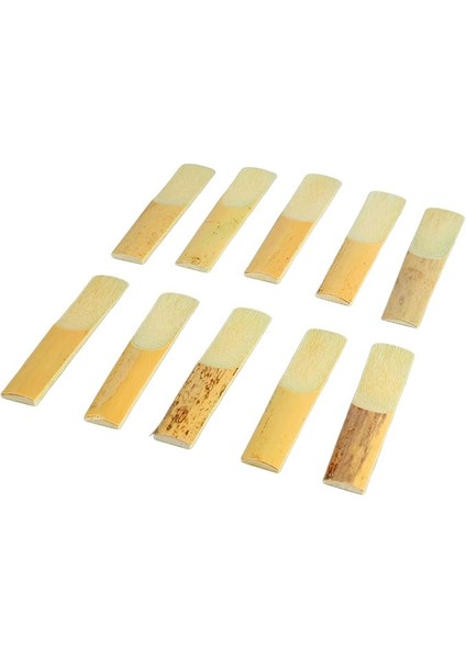 10 Adet Saksafon Eb Klarnet Kamış Gücü 2 Sağlam Profesyonel Sax Eb Klarnet Kamış, Profesyonel Aksesuarlar (Boyut 2)