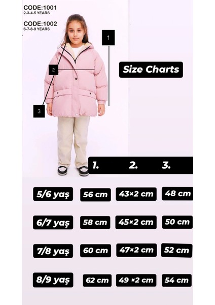 Kız Çocuk Içi Kürklü Su-Rüzgar Geçirmez Şişme Mont indirimleri