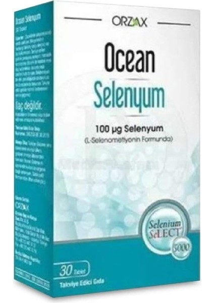 Orzax Ocean Selenyum 100 Mcg 30 Tablet