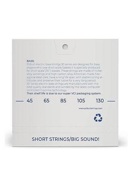 Bas Gitar Teli Short Scale 45-130 Light 5 Telli Set Teb 5l fiyatları