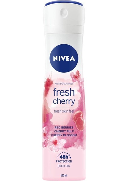 Fresh Cherry Kadın Sprey Deodorant, 150 ml