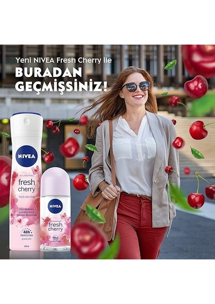 Fresh Cherry Kadın Sprey Deodorant, 150 ml fırsatları