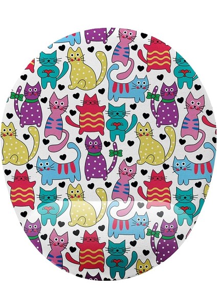 Fikirler Sevimli Kediler Bilek Destekli Mouse Pad