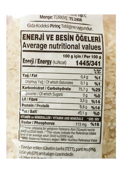 Yayla Osmancık Pirinç 1 kg