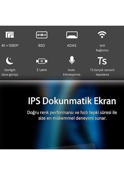 S3 4K IPS Ekran Araç Kamerası indirimleri