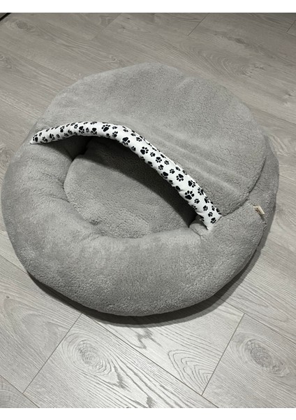 Pet Simit Mağara Yatak Xl - Kedi, Küçük Irk Köpek Yatağı 60X60X18CM Peluş Kumaş fiyatları
