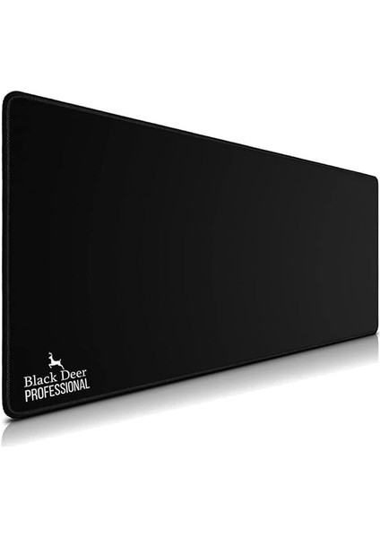 Deer Oyuncu Mouse Pad, Fare Altlığı, Kenar Dikişli, Kaymaz Taban, Ofis Tipi, Pürüzsüz Yüzey, Çalışma Masası Altlığı (90X40 Xl)